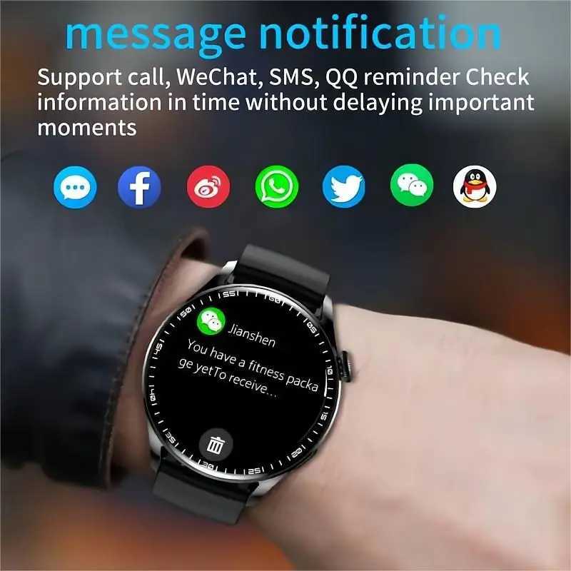 3S PRO Smartwatch NFC Access Control Metal Strap 1.28 Inch HD Touch Screen Bluetooth Calls Music Player Sports Fashion Men Watch X250726