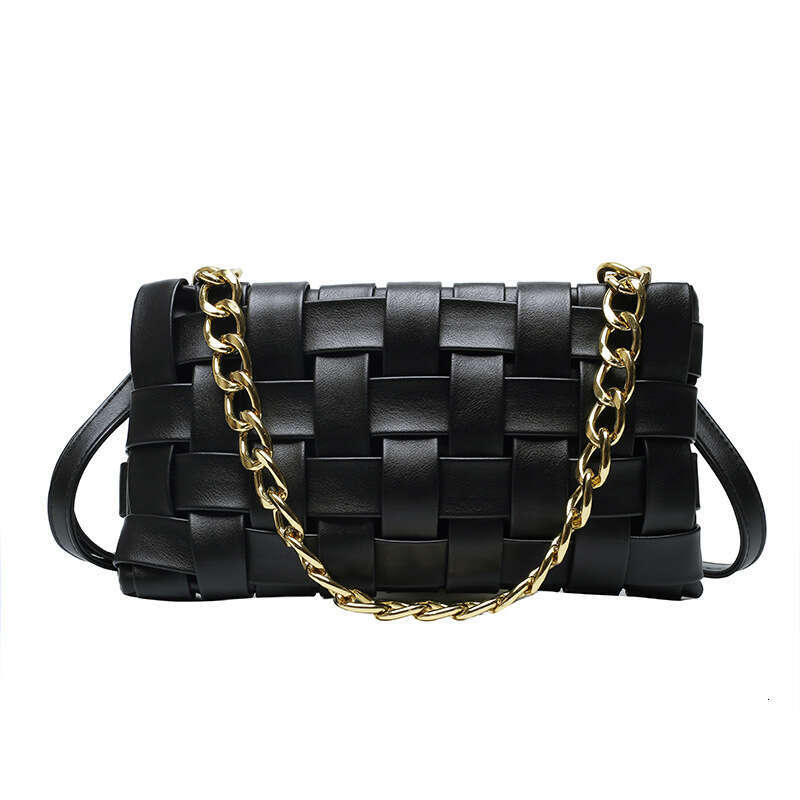 2025 New Personalized Woven Small Square Chain Single Shoulder Fashion Trend Crossbody Stylish Women Armpit Bag