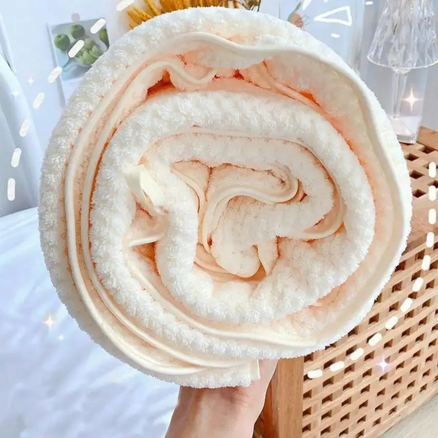 Baby Bath Towel Coral Velvet Soft Children Towels Quick Drying Water Absorption Bathroom Supplies for Beach 69cm139cm 250725
