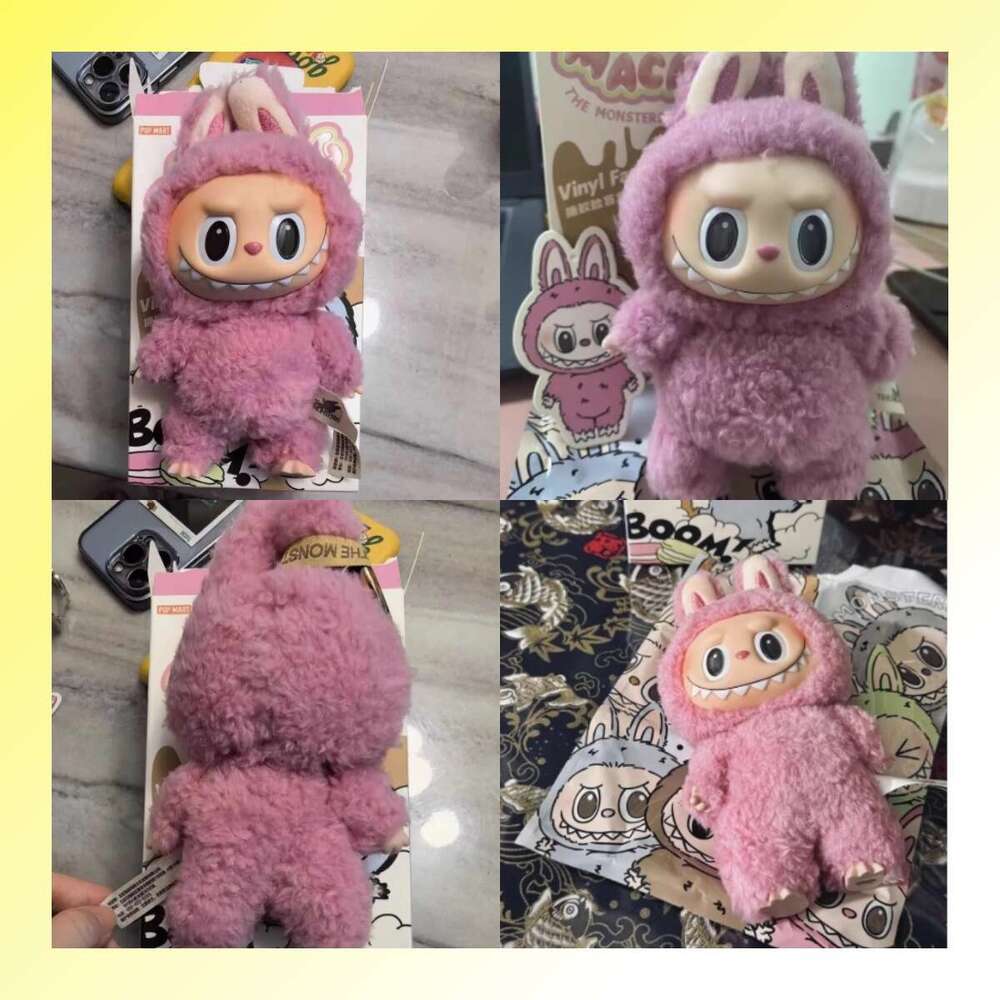 1:1 17cm popmart labubu doll clothes designer doll v1 v2 v3 la bubu big into energy blind box have a seat keychain b5