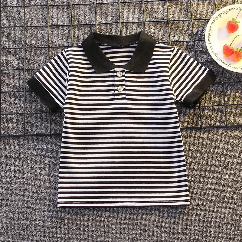 Summer Cotton Clothes for Children Baby Boys Girls Striped TShirt and Shorts 2pcs Set Toddler Fashion Tracksuit 250725