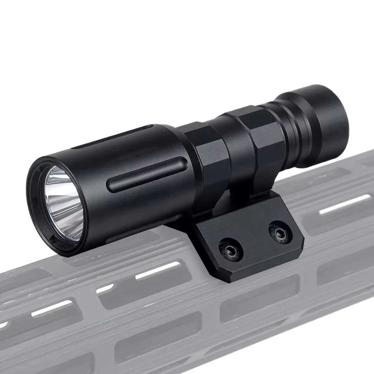 Tactical M-LOK 20mm Picatinny Rail Modlit PLH White LED Flashlight Weapon Scout Light Rifle Hunting Surefire QD Light Mount W250722