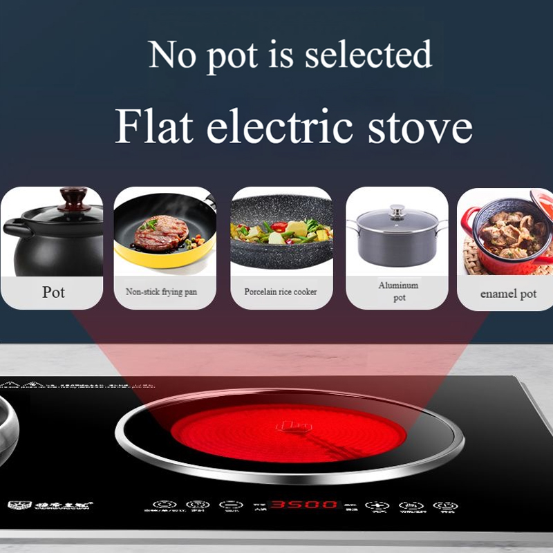 AKASHA induction cooker + electric ceramic stove combination built-in 2400W+2400W high-power, Fierce fire, high efficiency, energy saving ADCD-113