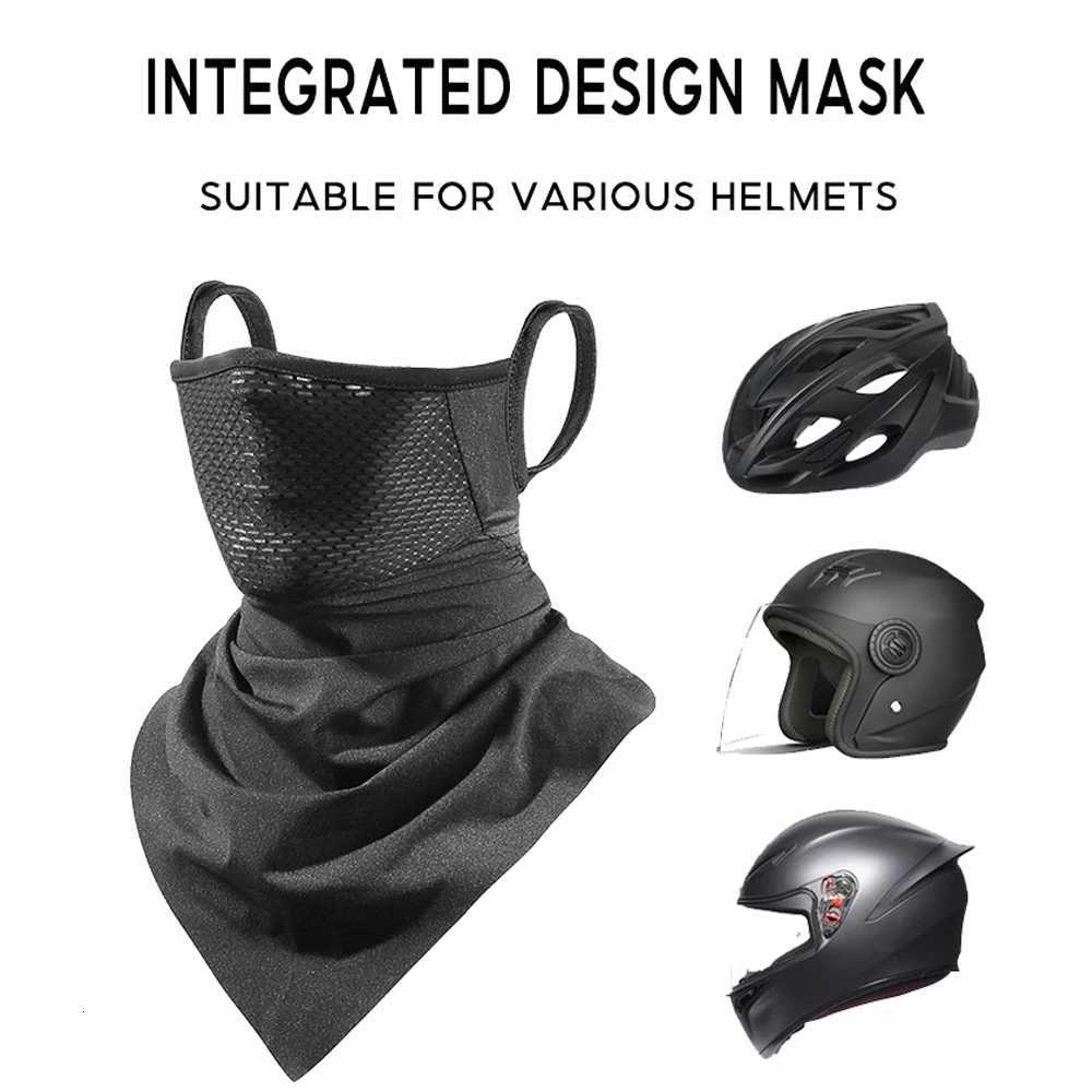Cycling Silk Anti-UV Mask Breathable Balaclava Bicycle Head Cover Men And Womens Ear Hanging Triangular Scarf Bike Accessor Z250725