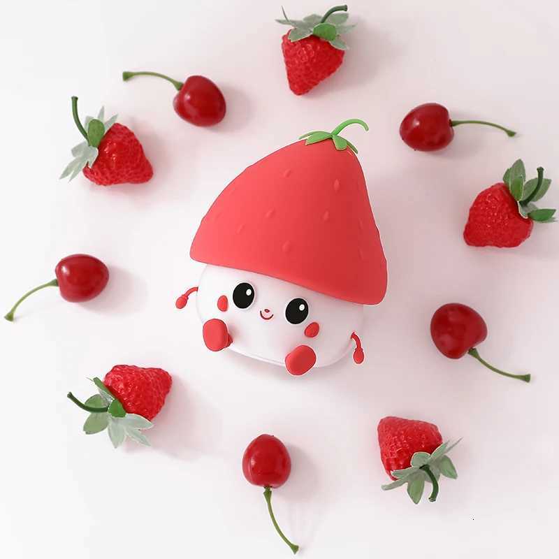 Strawberry Silicone Tap Light Cute Cartoon Lamp Playful Funny Toy Safe Soft Light Pat Control Amazing Gift For Friend Children XJ250725