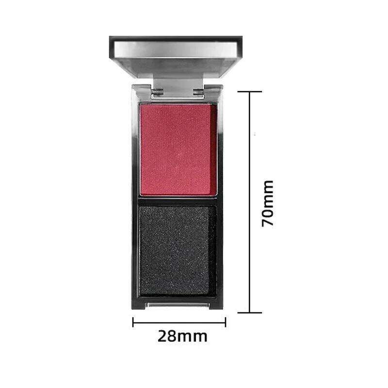 2-color Black Palette Dark Red Siery Color Shimmer Matte d Eye Shadow Highlighter Makeup Pigment New