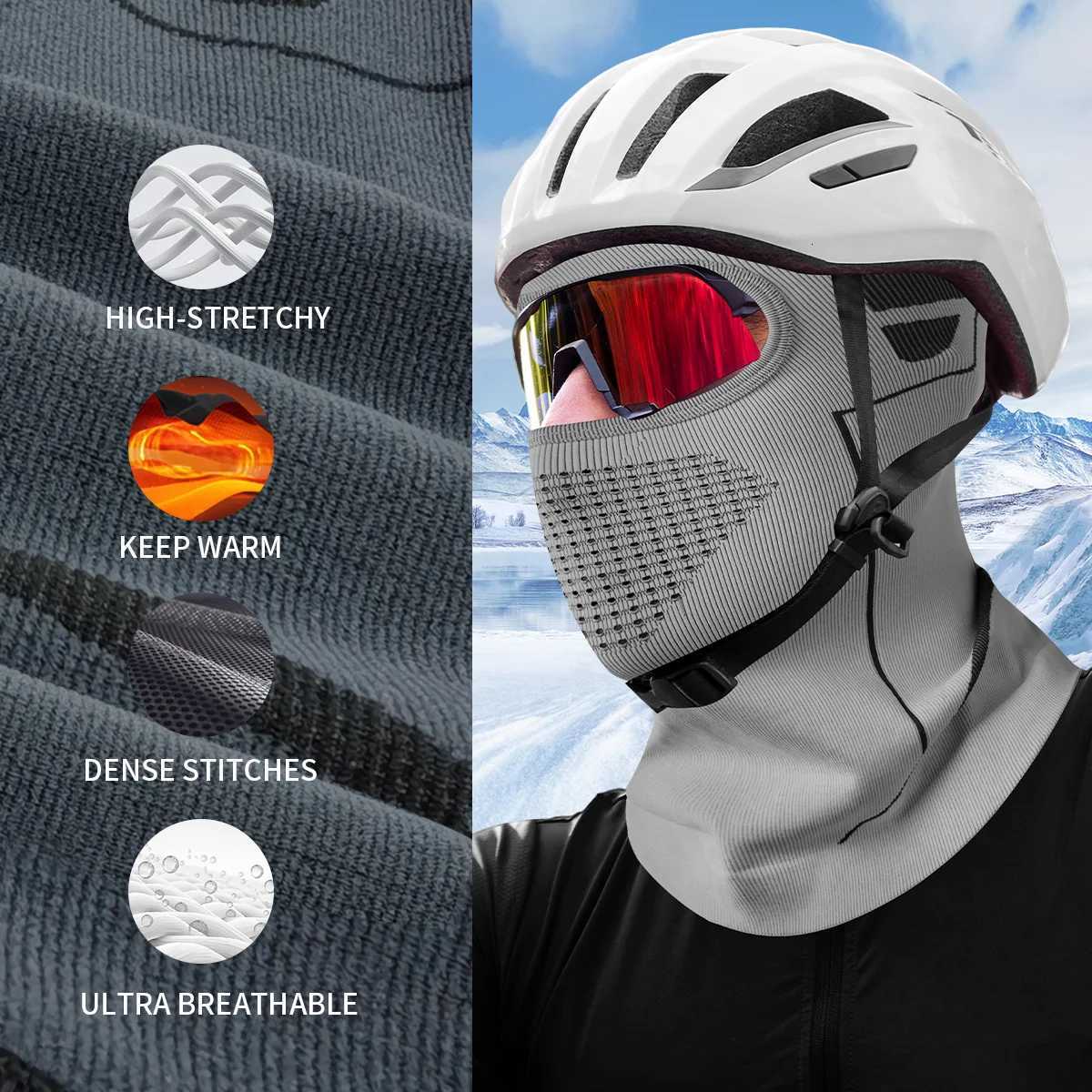 Balaclava Face Mask for Motorcycling Winter Ski Mask for Men Women High Stretchy Full Head Balaclava Under Helmet Cold Weather Z250725