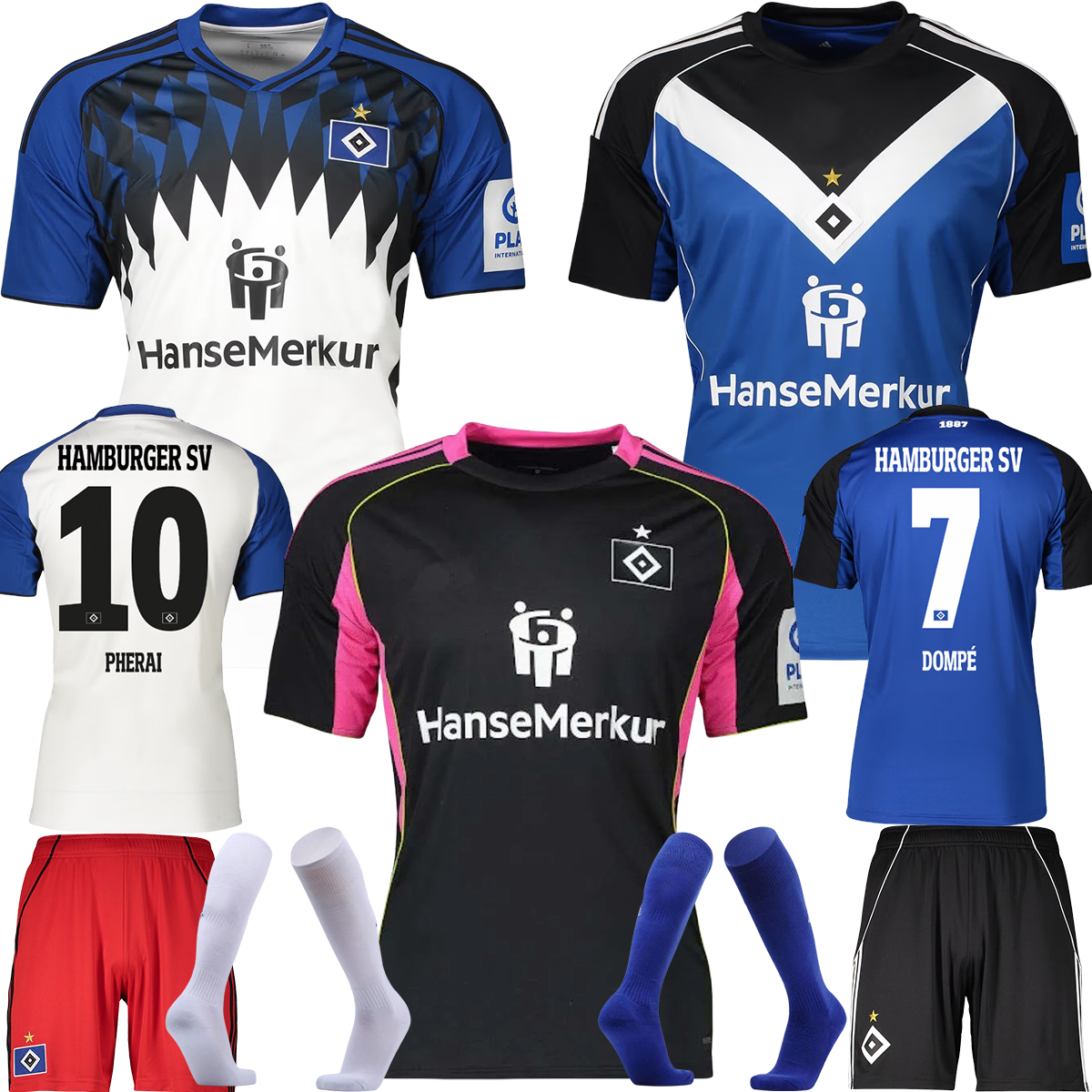 Special 2025 2026 Hamburg SV Football Jersey VAGNOMAN ONANA Retro 83 84 Away Jersey LEIBOLD REIS DUDZIAK 25 26 HSV Mens Childrens kit Set Football Shirt Uniforms 888