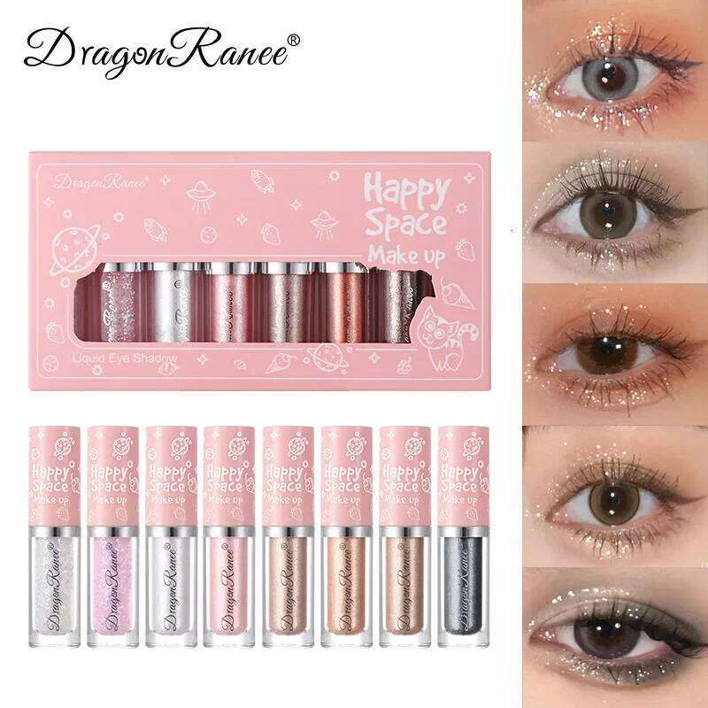 1/8PC Shimmer and Shiny Waterproof Liquid Glitter Eyeliner Eyeshadow Metallic Liner Pen Eye Beauty Party Makeup Tools X250726
