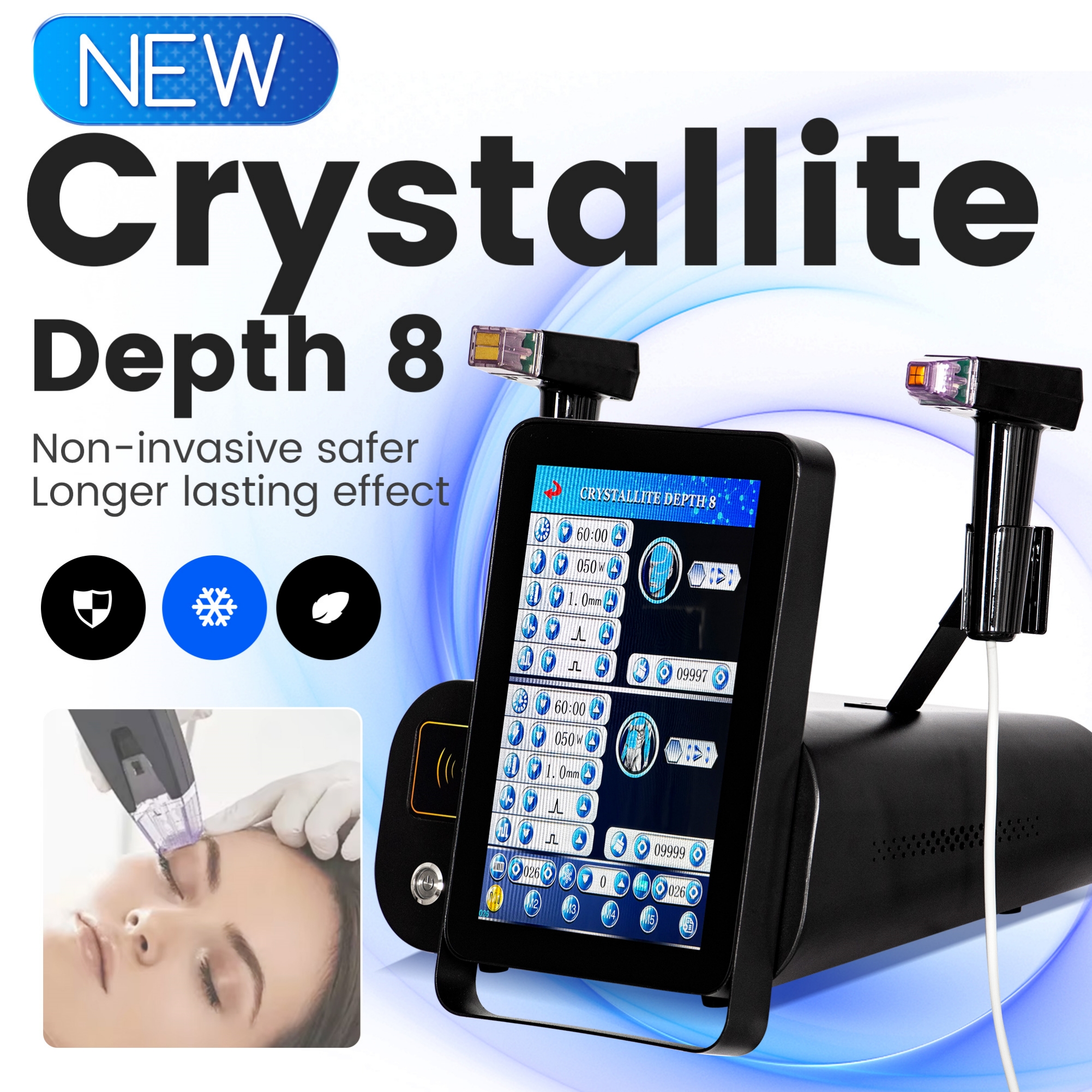 Radio Frequency Microneedling Machine For Skin Texture Improvement Beauty Device For Clinic Use and Home Salon