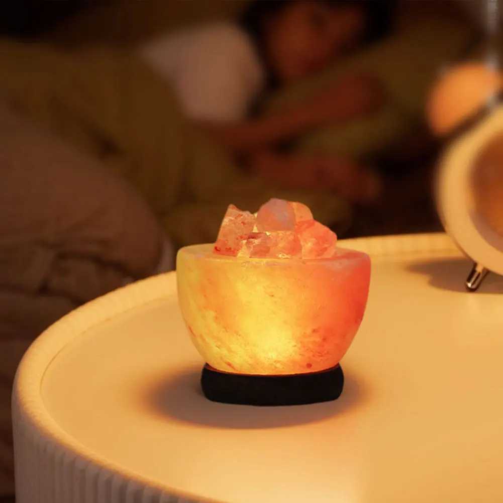 Himalayan Salt Lamp Crystal Salt Rock Lamp with Base Crystal Salt Light LED Ambient Lamp Home Bedroom Decoration XJ250725