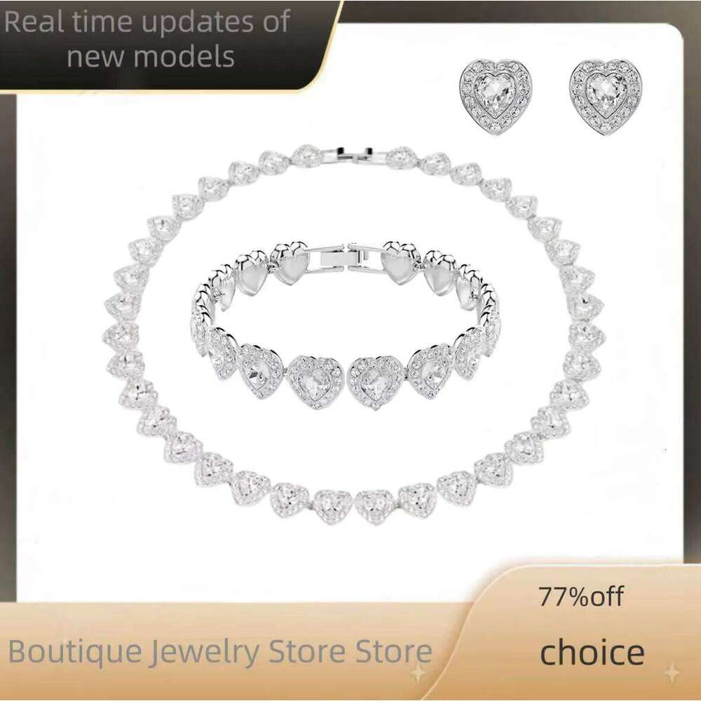 2025 Elegant Fashion Love Style S Earnail Bracelet Necklace Pendant Set Combination Jewelry Essential for Daily Wearing