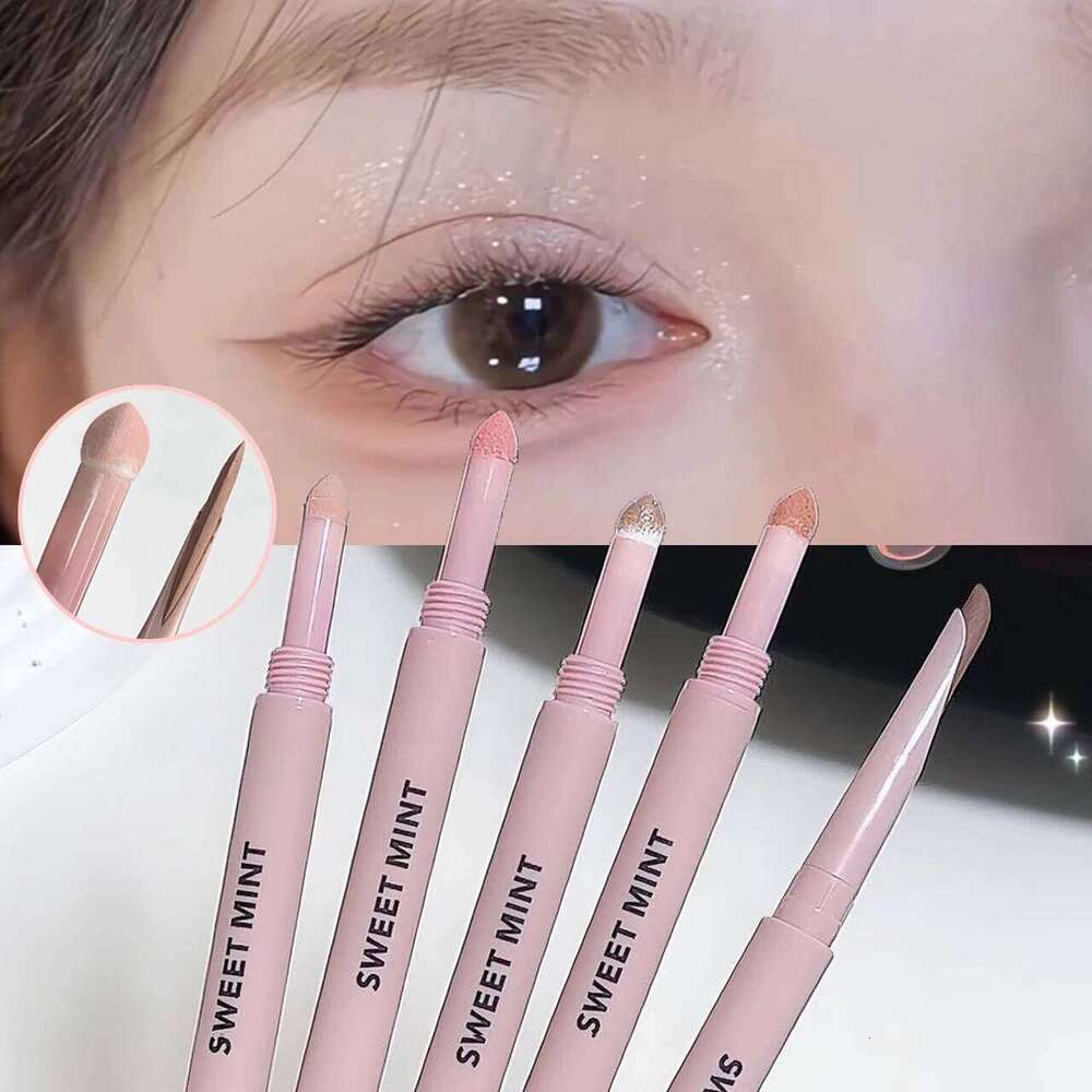 Bent Moon Sleeping Silkworm Pen Double Headed Waterproof 3-second Stereoscopic Eye Makeup Anti Sweat and Non Sdging Cosmetics X250726