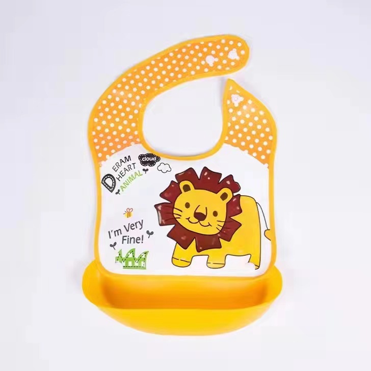 Child Protective Clothing: Waterproof Sleeveless Baby Bib for Easy Cleaning & Safe Eating
