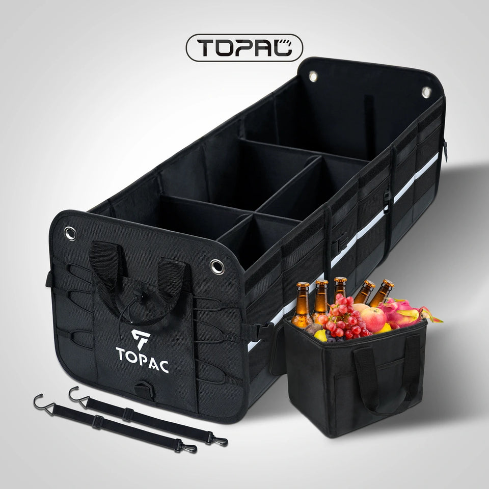 trunk storage box fully collapsed extra large for any size trunk extralarge foldable car boot organizer with full collapse design