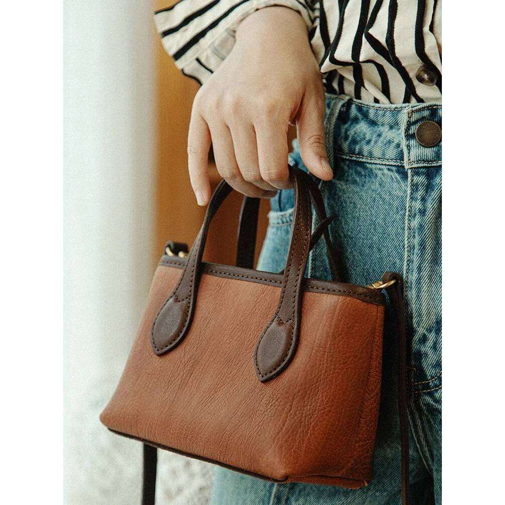 Simple Organizer Designer Handmade Genuine Women's Cute Small Handbag Outdoor Daily Party Cow Leather Crossbody Bag