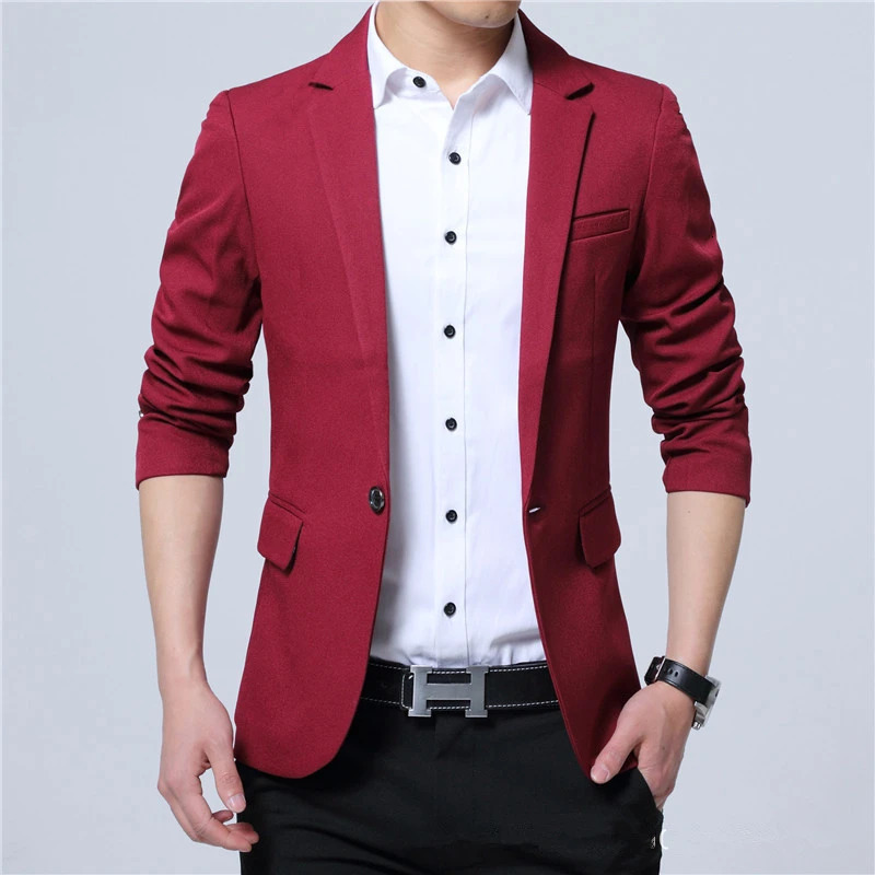 2024 Spring and Autumn thin Casual Men Blazer Cotton Slim England Suit Blaser Masculino Male Jacket Size L5XL 250725
