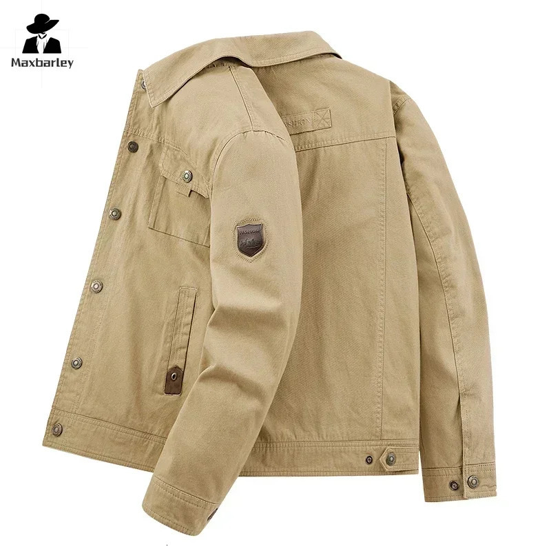 Cargo Jackets 2024 Autumn Men Casual Windbreaker Fashion Jacket Coat Male Baseball Camping Outerwear Man Clothes 250717