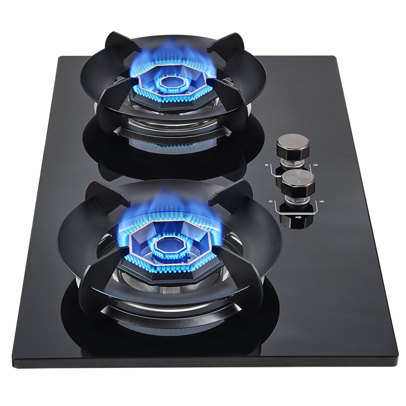 AKASHA gas stove is an energy-saving, high-efficiency, built-in dual-burner gas, natural gas and liquefied gas stove 120BY