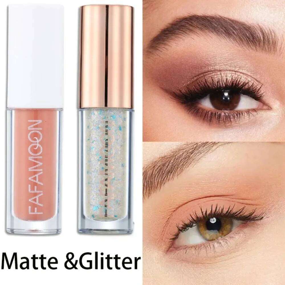 ple Liquid Eyeshadow Matte&Metallic Shimmer Shadow Non-sticky One-Swipe Coverage Quick-Drying Crease-resistant Eye Makeup X250726