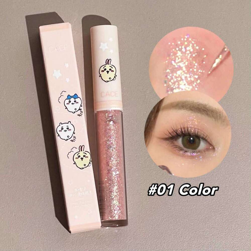 Liquid Shimmer Sparkling Lasting Highlighter Contour Brighten Fine Glitter Eyeshadow Lying Silkworm Body Beauty Makeup X250726