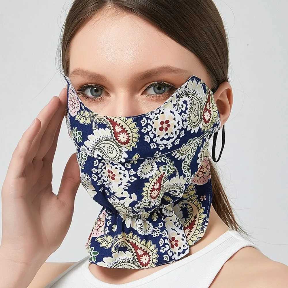 Summer Sunscreen Mask Neck Sunshade Silk Face Cover Breathable Riding Mask Protect Eye Anti-uv Mask Outdoor Sports Scarves Z250725