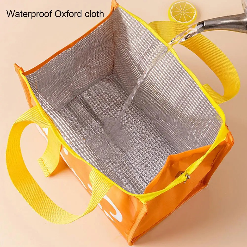 Portable Thermal Lunch Box Bags Large Capacity Oxford Cloth Food Storage Handbags Travel Picnic Pouch Insulated Cooler Bento Bag 250723