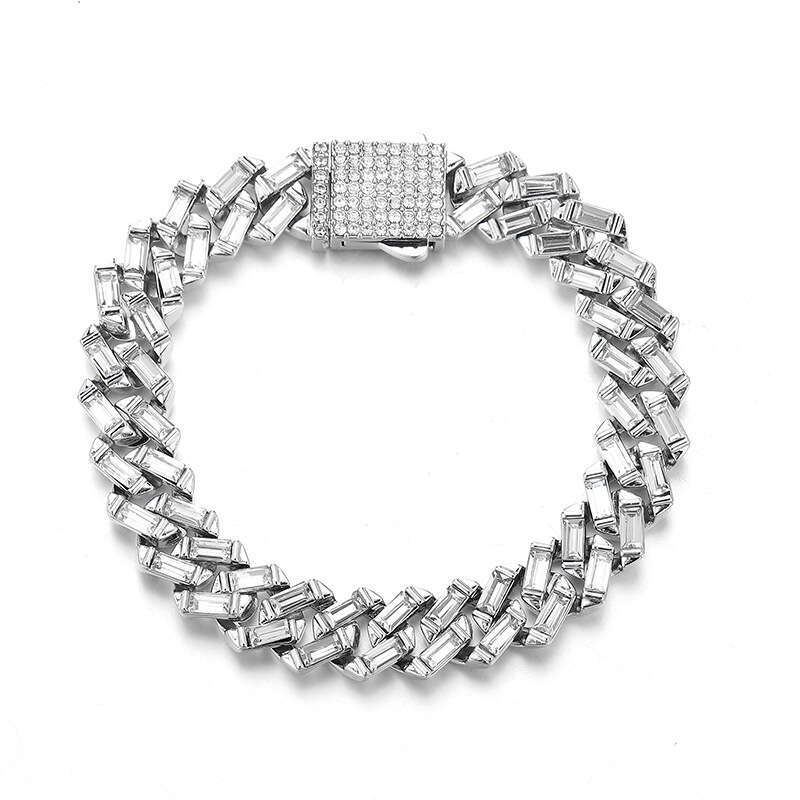 Trendy Cuban Chain Cool Street Rapper Full Dia Fashion Hip Hop Necklace