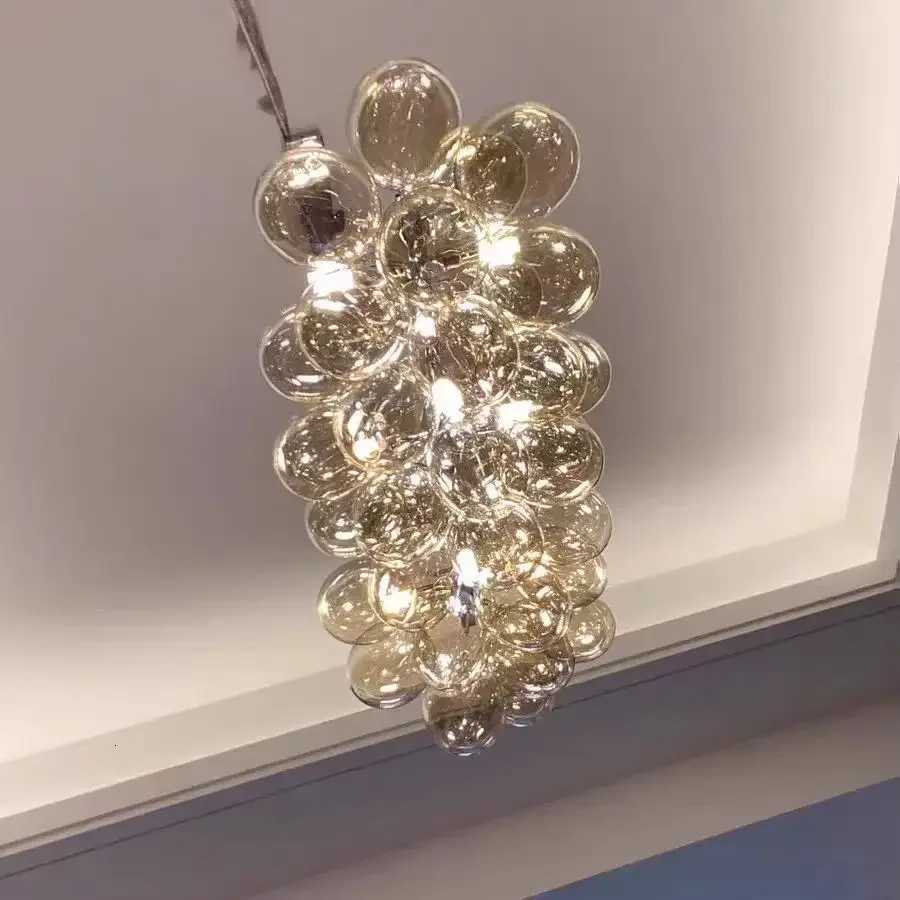 Nordic Balloon Bubble Lighting Boy Childrens Bedroom Chandelier for Living Room Restaurant Creative Bubble Glass LED ChandelierXJ250725