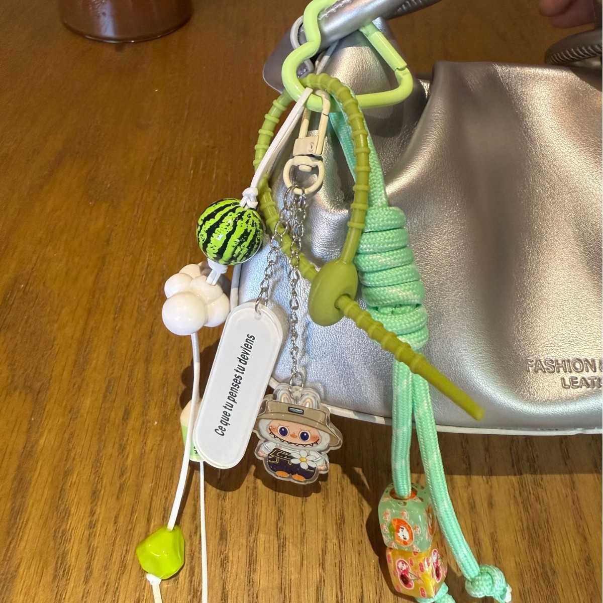 Bag Pendant Green Small Watermelon New Cloud Keychain 250715