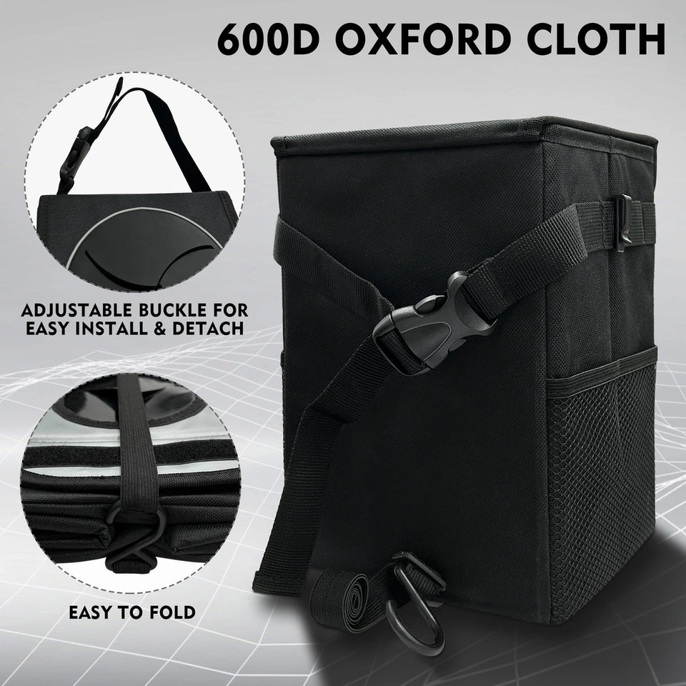 ecofriendly reusable car trash can for organized rides