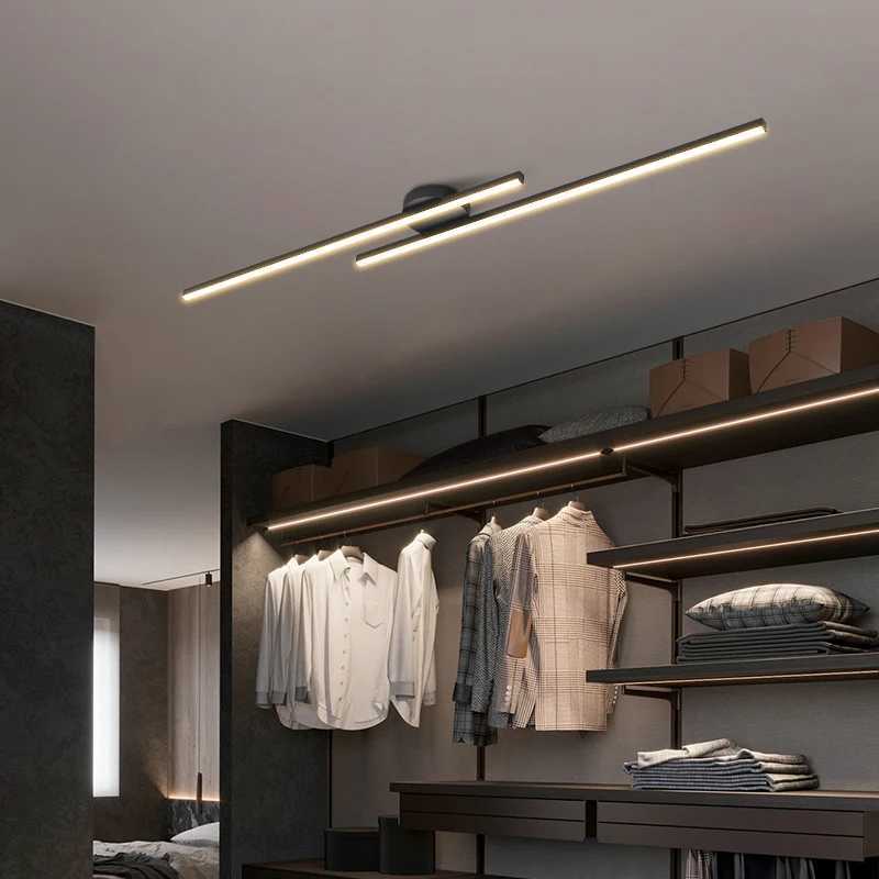 Minimalist Led Strip Chandeliers Aisle Corridor Balcony Ceiling Lamps Simple Modern Creative Entrance Cloakroom LightingXJ250725