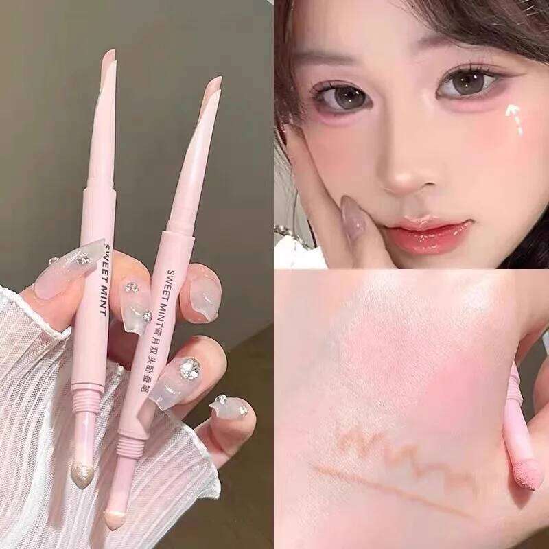 Double-end Lying Silkworm Eyeliner Pencil Dia Glitter Matte Pink Aegyosal Pen Brightening Cream Shadow Highligher Makeup X250726