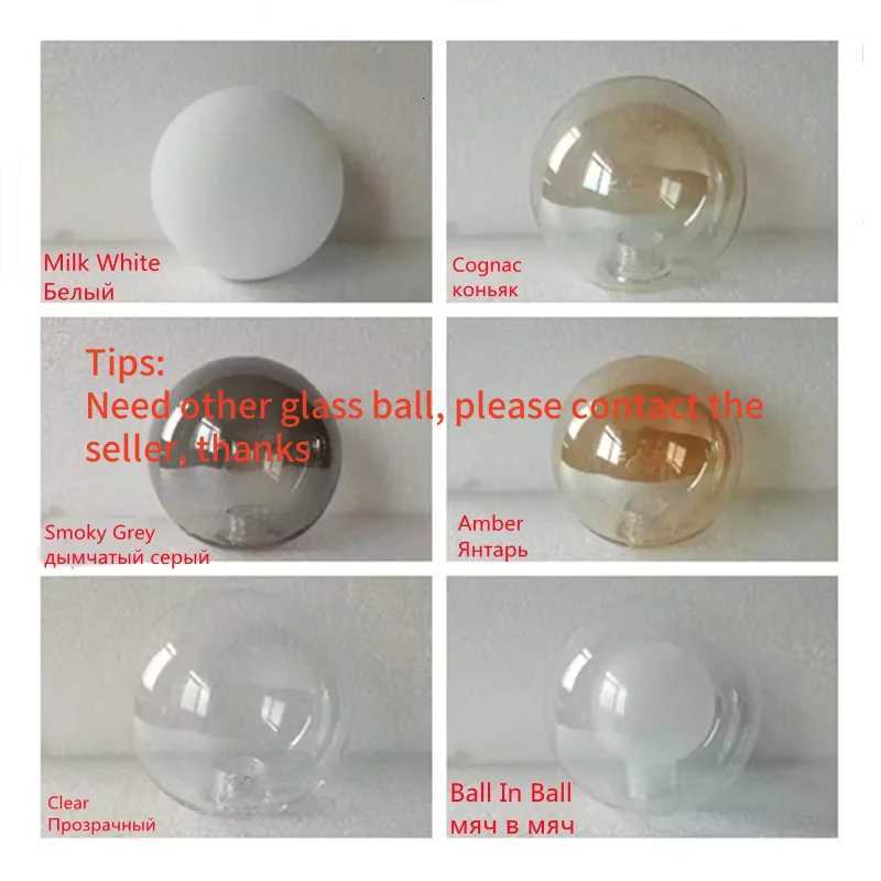 Nordic Round Chandelier Glass Ball Chandeliers Restaurant Bar Kitchen Living Room Ring Scandinavian Lighting FixturesXJ250725