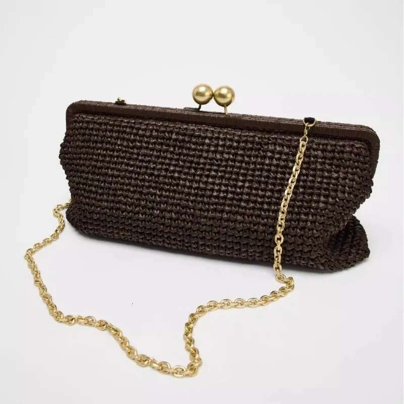 Straw Woven Handbag Women Handmade Travel Seaside Beach Summer New Handle Bag