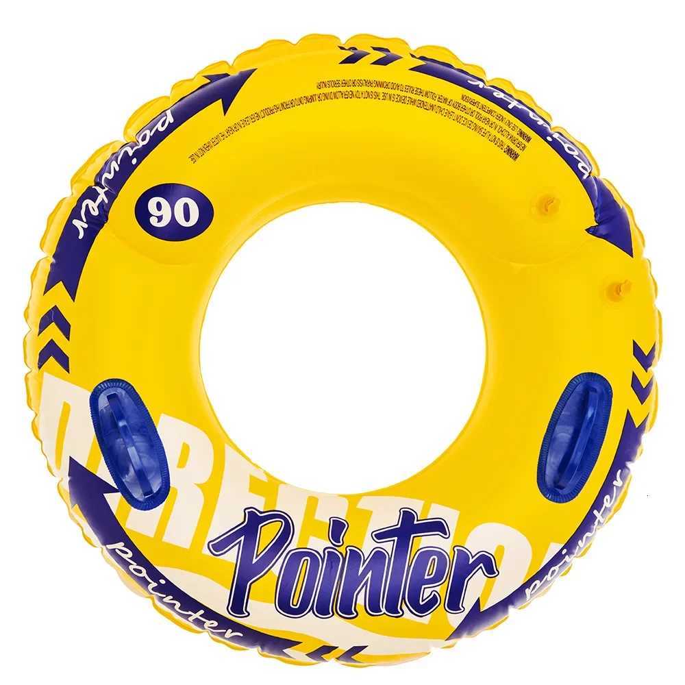 100% Cotton Thickened Swim Ring Float Inflatable Toy With Hand Swimming Ring Tube Adult Swimming Circ Pool Beach Water Play Equipment Y250729