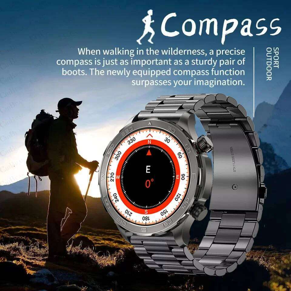 For HUAWEI Gt5 NFC Smart Watch Men Compass Wireless Charging GPS Fiess Track Ip68 Waterproof Bluetooth Call Smartwatch