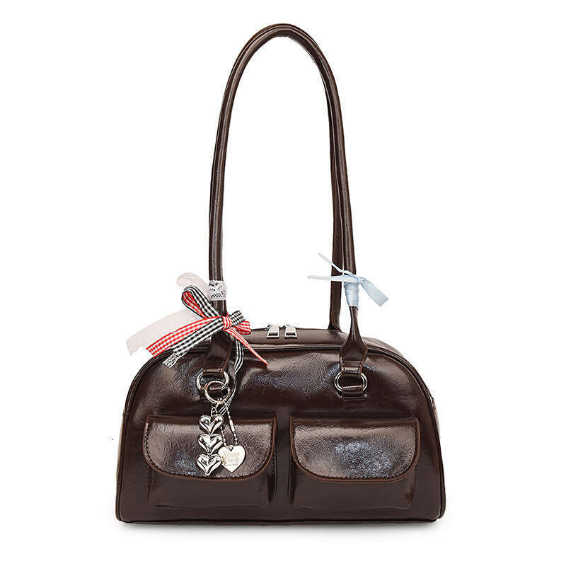 Designer bag Luxury bag Boston Underarm 2024 New Y2K Trendy Girl Motorcycle Ins Niche Shoulder Bag