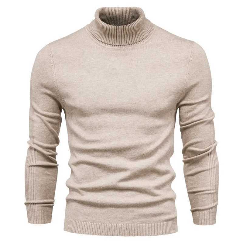 New Turtle Neck Solid Color Quality Warm Slim Turtleneck Sweaters Pullover Men Winter Turtleneck Thick Mens Casual Sweaters Z250725
