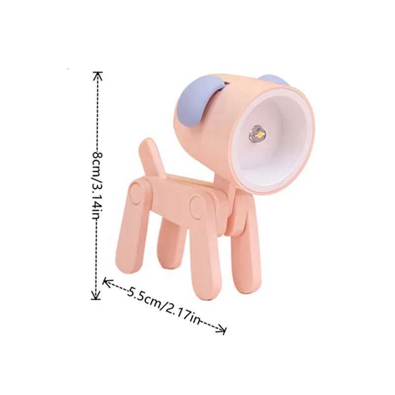 LED Night Light Mini Folding Desk Lamp Cute Pet Lights Dog Puppy Portable LED Lights Living Room Decoration Gift XJ250725