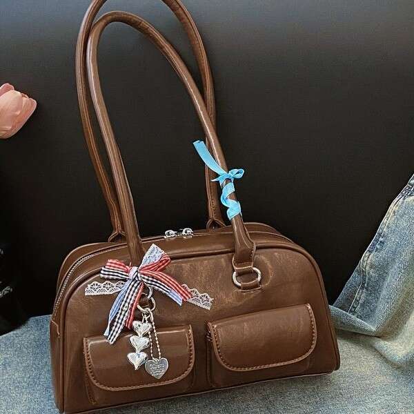 Designer bag Luxury bag Boston Underarm 2024 New Y2K Trendy Girl Motorcycle Ins Niche Shoulder Bag