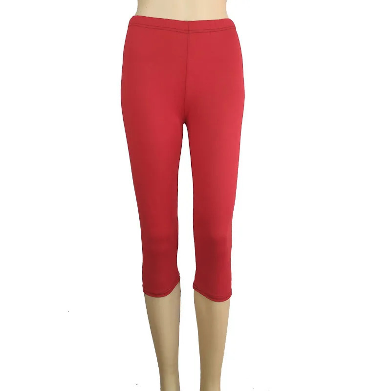 Woman High Waist Yoga Pants Large Size Leggings Tummy Control Workout Casual kneeLength 250725