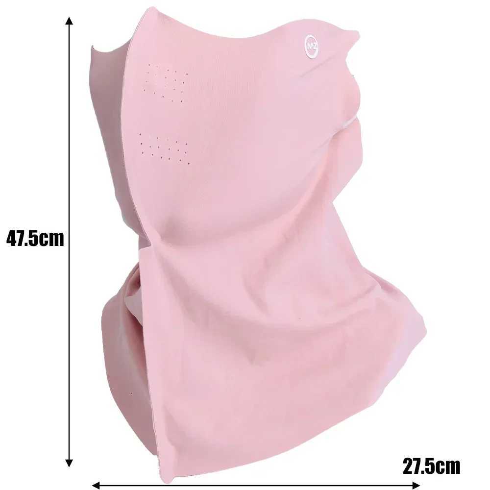 UPF50+ Sun Proof Protection Mask Neck Scarf Silk Face Cover Outdoor Wrap Cover Sports Cycling Women Men Summer Sunscreen Z250725