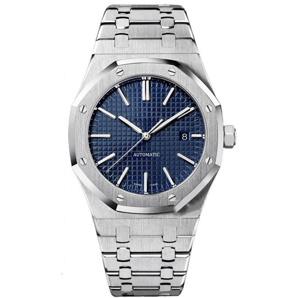 JASON007 High Quality Ro yal Oak Automatic Mechanical Sapphire Mirror Men's Watch Stainless Steel Waterproof Super Luminous Designer Movement Mens Watch for Men