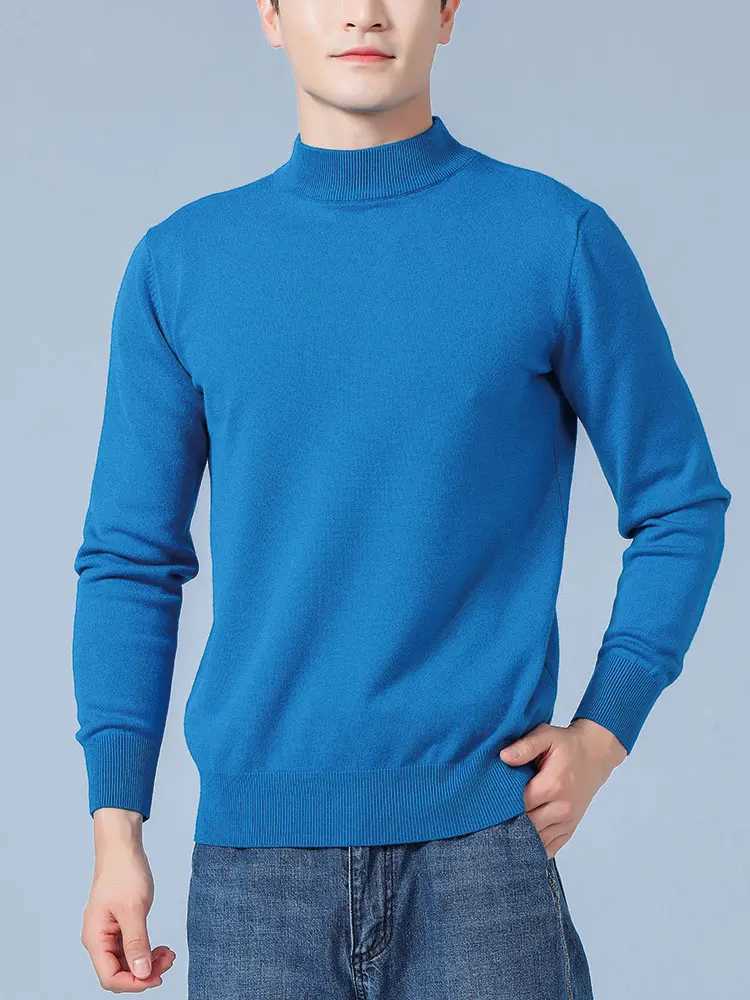 Men Cashmere Sweater Autumn Winter Soft Warm Jumper Pull Homme Hiver Pullover Half turtleneck Knitted Sweaters Z250725