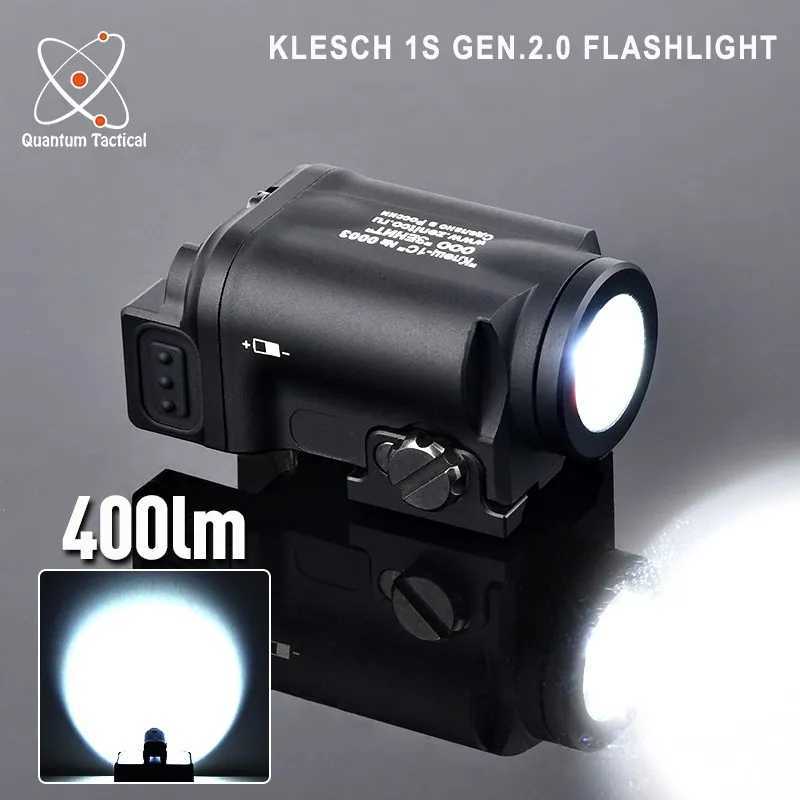 Tactical Zenit Klesch 1S GEN.2.0 Flashlight Airsoft Weapon Hanging LED Weapon Scout Light Pistol Hunting Lamp For Glock 17 19 W250722
