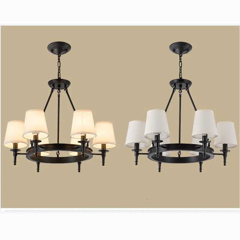 Mid century chandelier Black Vintage Chandelier Bedroom Kitchen island Chandeliers E14 candle chandelier wrought iron chandelierXJ250725