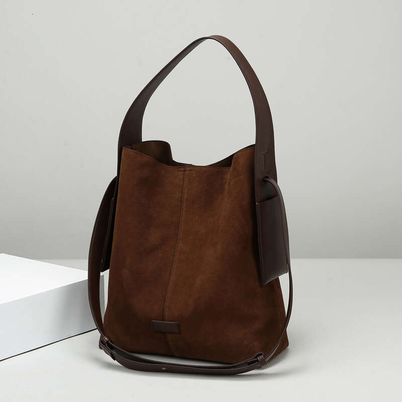 Designer bag Luxury bag Bucket Suede Leather Large Capacity Tote Fashionable Texture Shoulder Casual Commuting Bag