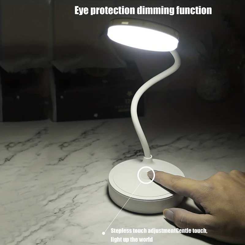 Table Lamp USB Rechargeable Desk Lamp Bed Reading Book Night Light LED Eye Protection Light Foldable for Study Office Work Lamp XJ250725