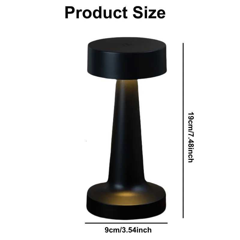 USB Rechargeable Touch Desk Lamp Wireless Bedside Decorative LED Table Lamp Restaurant Coffee Bar Home Mood Lighting Night Light XJ250725
